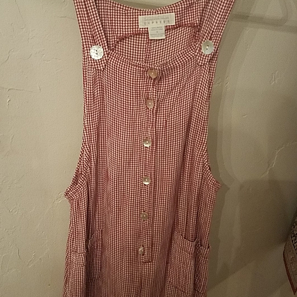 Express VTG overalls one piece shorts